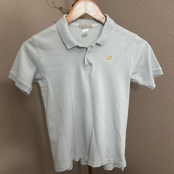 The Beaufort Bonnet Company Other - The Beaufort Bonnet Company Pale Blue Polo with Gold Embroidered Logo